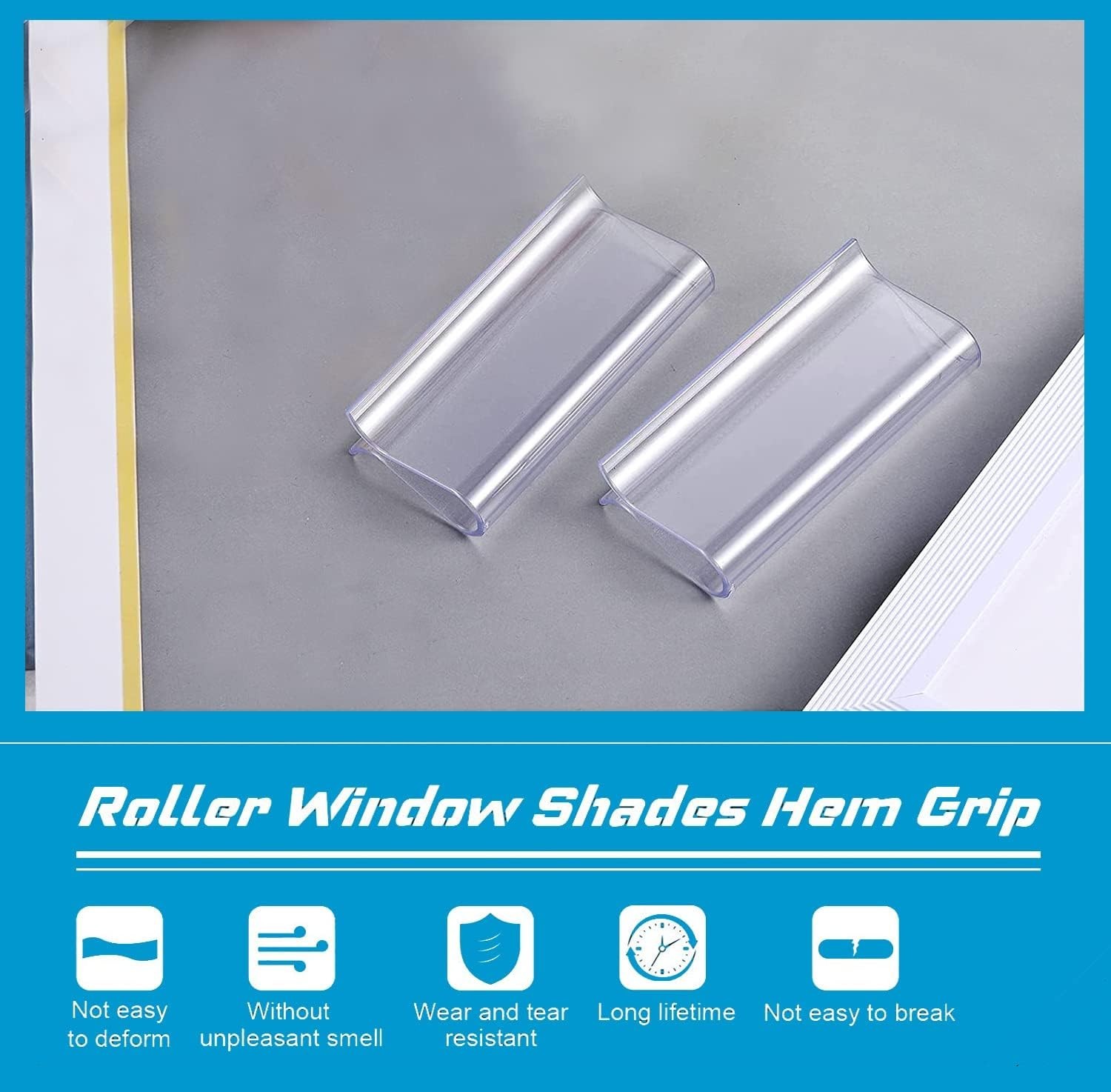 Roller Window Shade Plastic Hem Grip Roller Shades Windows Accessories Pull Down