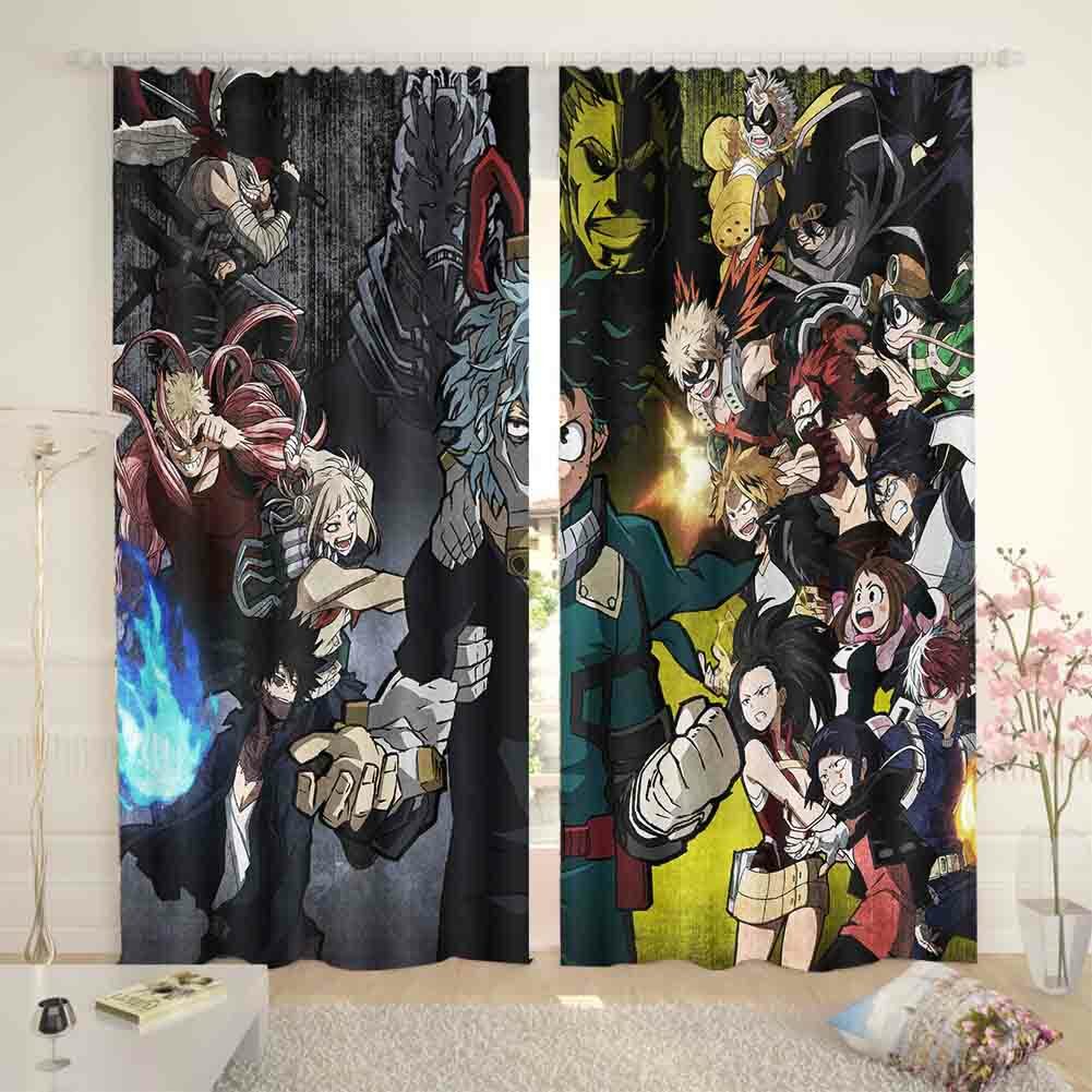 Dreamy Blue Relaxed 3D Curtain Blockout Photo Printing Curtains Drape Fabric