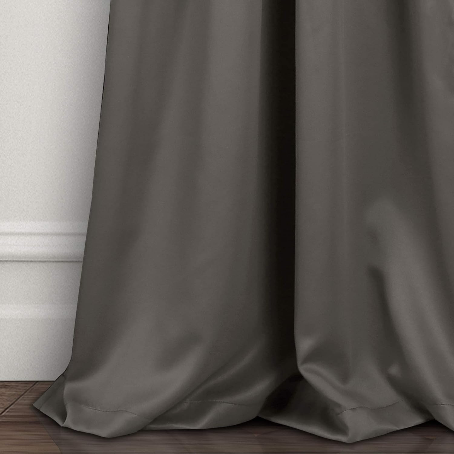 Insulated Grommet Blackout Window Curtain Panels, Pair, 52″ W X 84″ L, Dark Gray