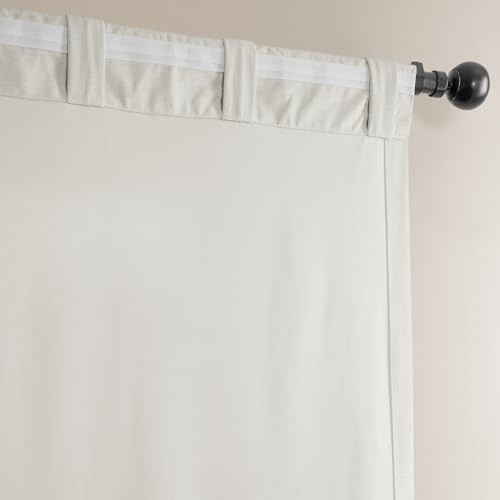 Ravello Burnout Velvet Curtains 84 Inches 50″W x 84″L (Pack of 1) Off-white