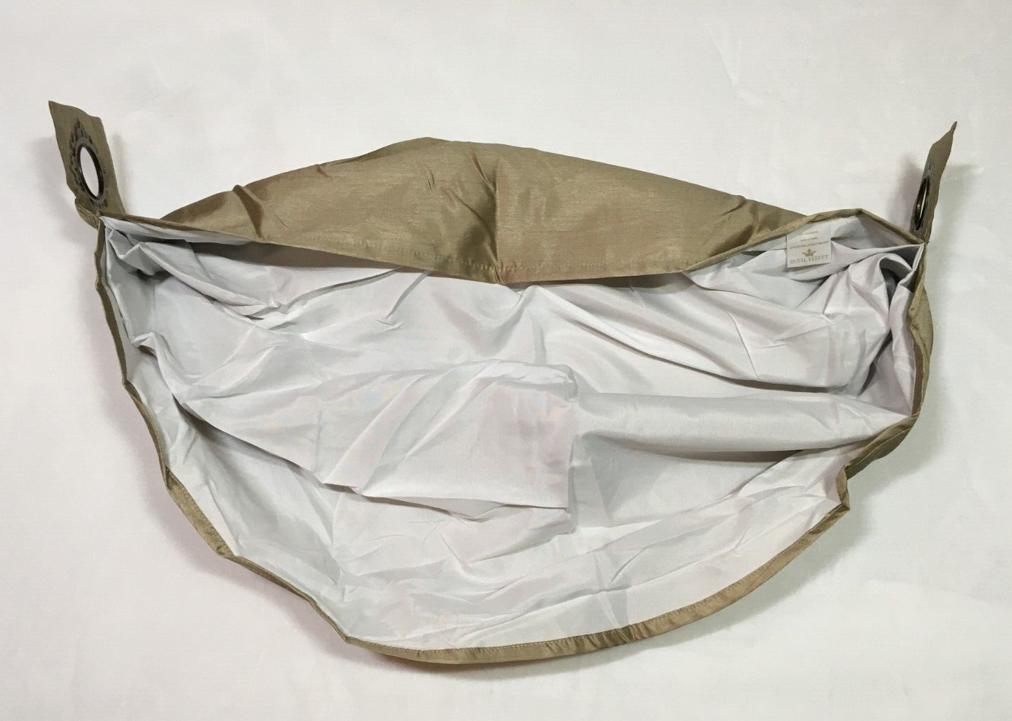 Royal Velvet Plaza Waterfall Grommet Valance 18×20″ Traditional Tan 4 Available