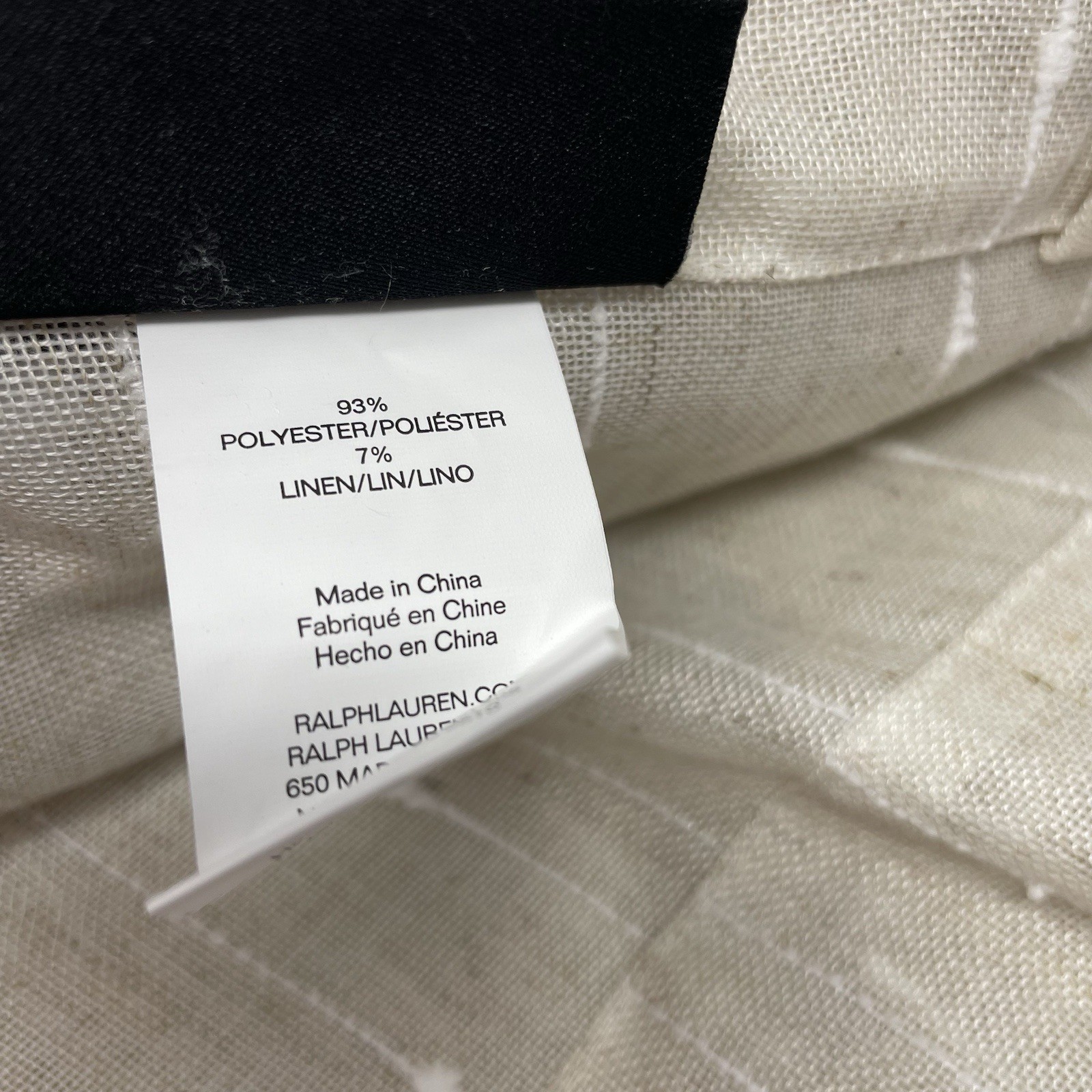 Ralph Lauren 2 Back Tab/Rod Pocket Panels Drapes Curtain 54″x84″ Linen Blend