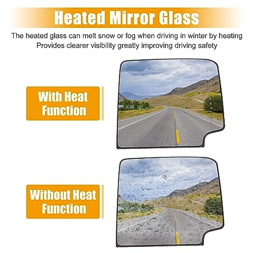 Car Passenger Side Rearview Mirror Glass Right Upper Heated Mirror Glass