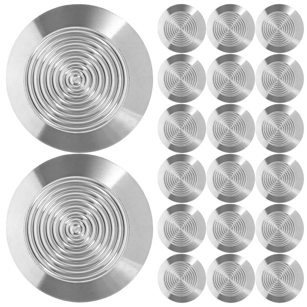 20pcs Tactile Paving Studs: Stainless Steel Indicator Nails for Sidewalk