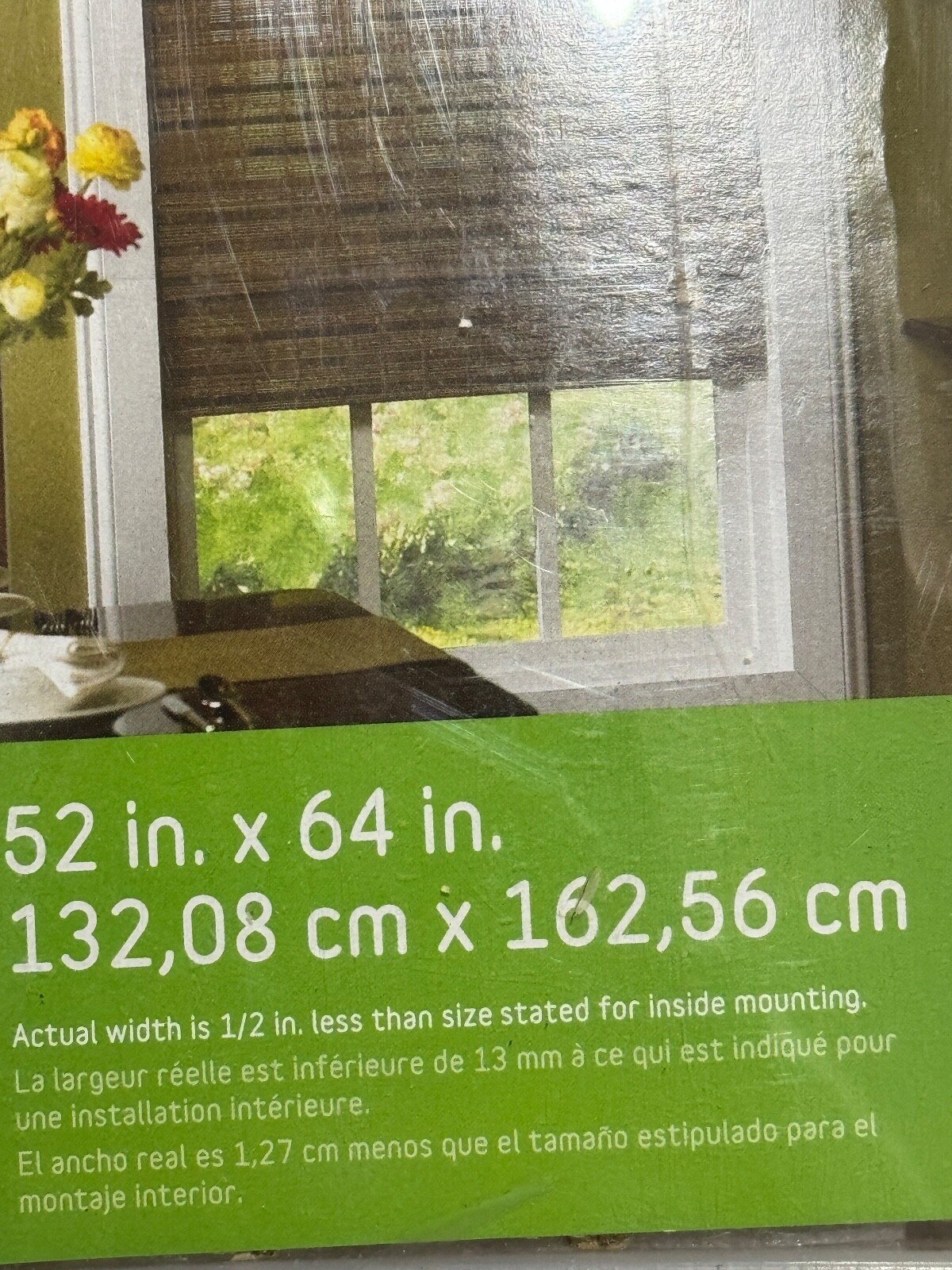 Style Selection Roman Shade Jakarta 52″ x 64″