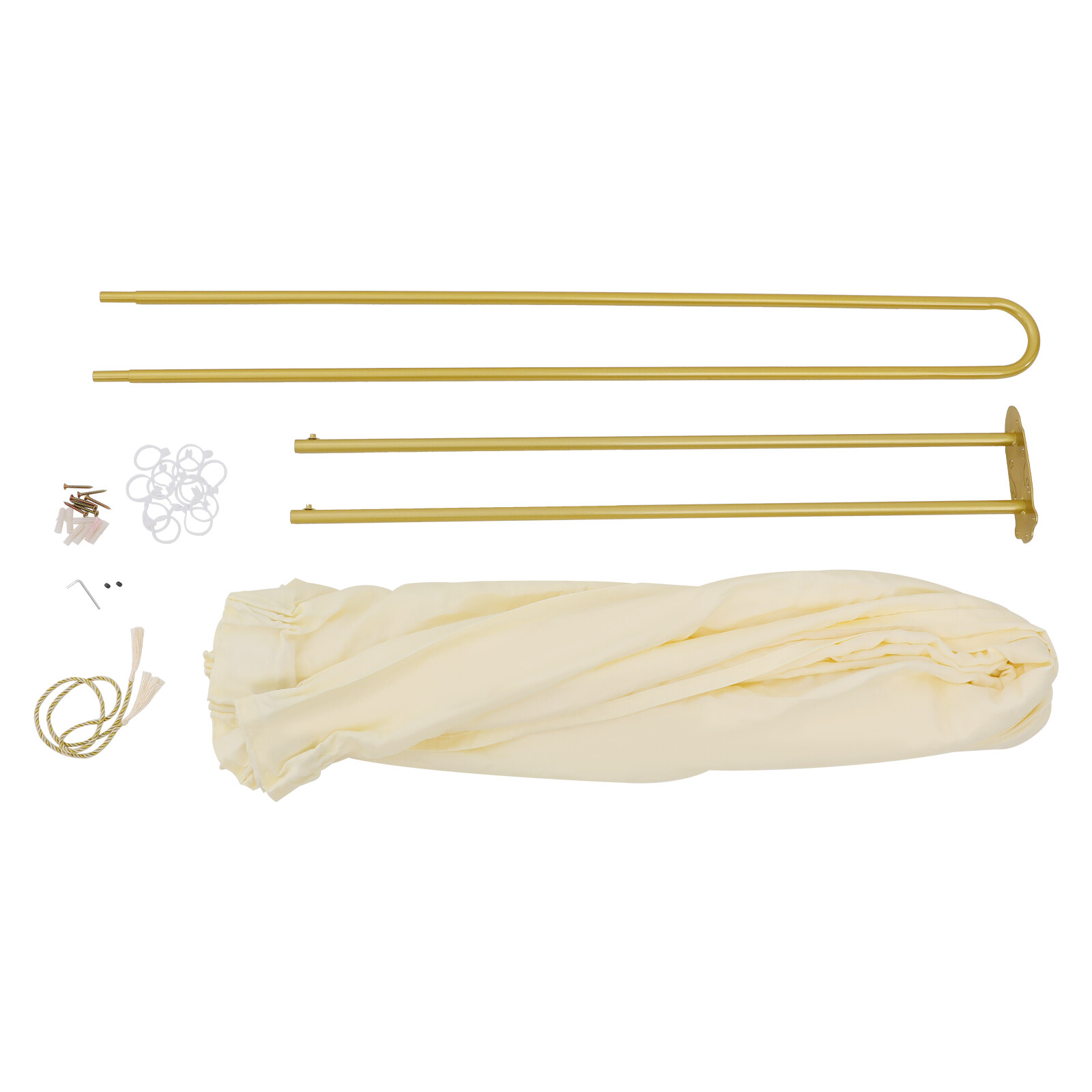Partition Curtain With U-Shape Tube Privacy Partition Curtain Room Divider
