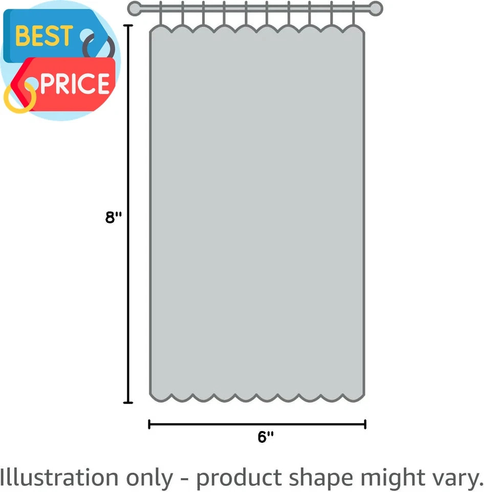 Fancy Collection Embroidery Curtain Set Drapes with Backing & Valance (Brown, 55