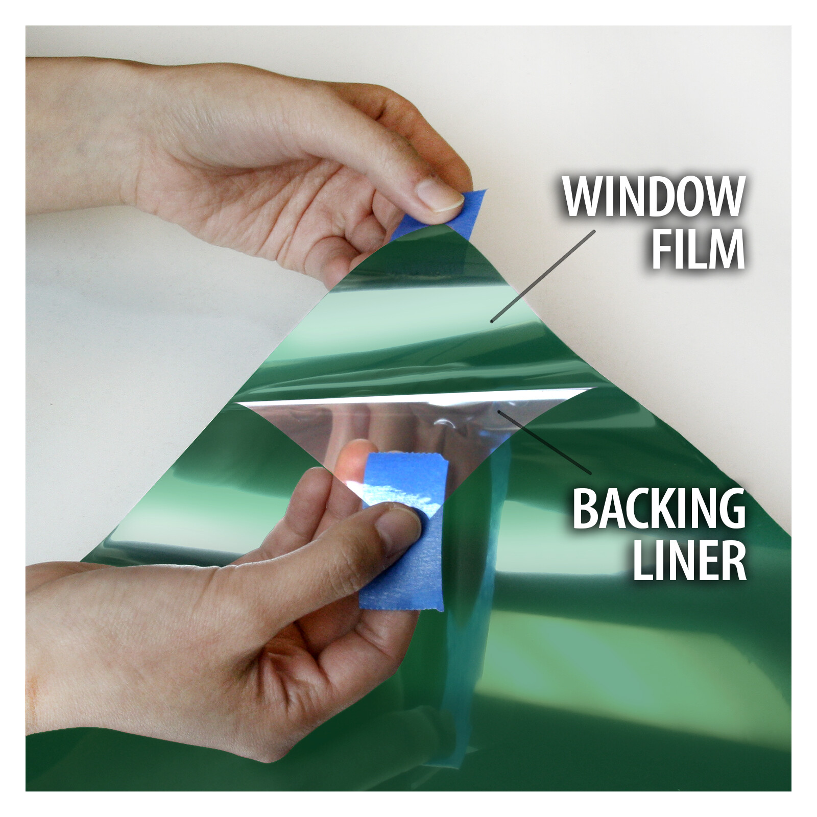 BDF PRGN Window Film Premium Color High Heat Control and Daytime Privacy Green
