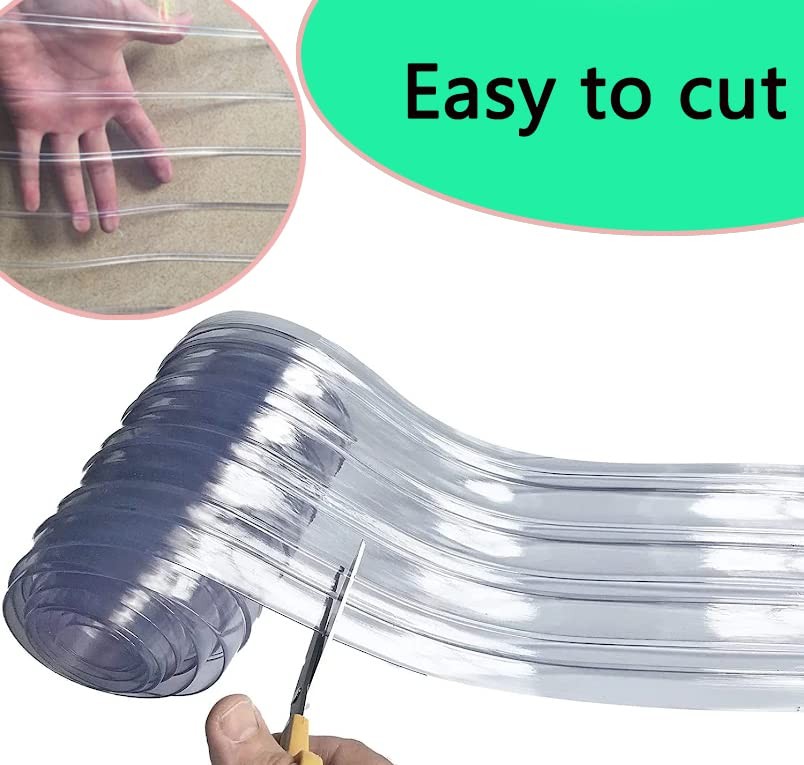 Plastic Vinyl Replacement Strip Curtain-Door – Clear Waterproof PVC for Wareh