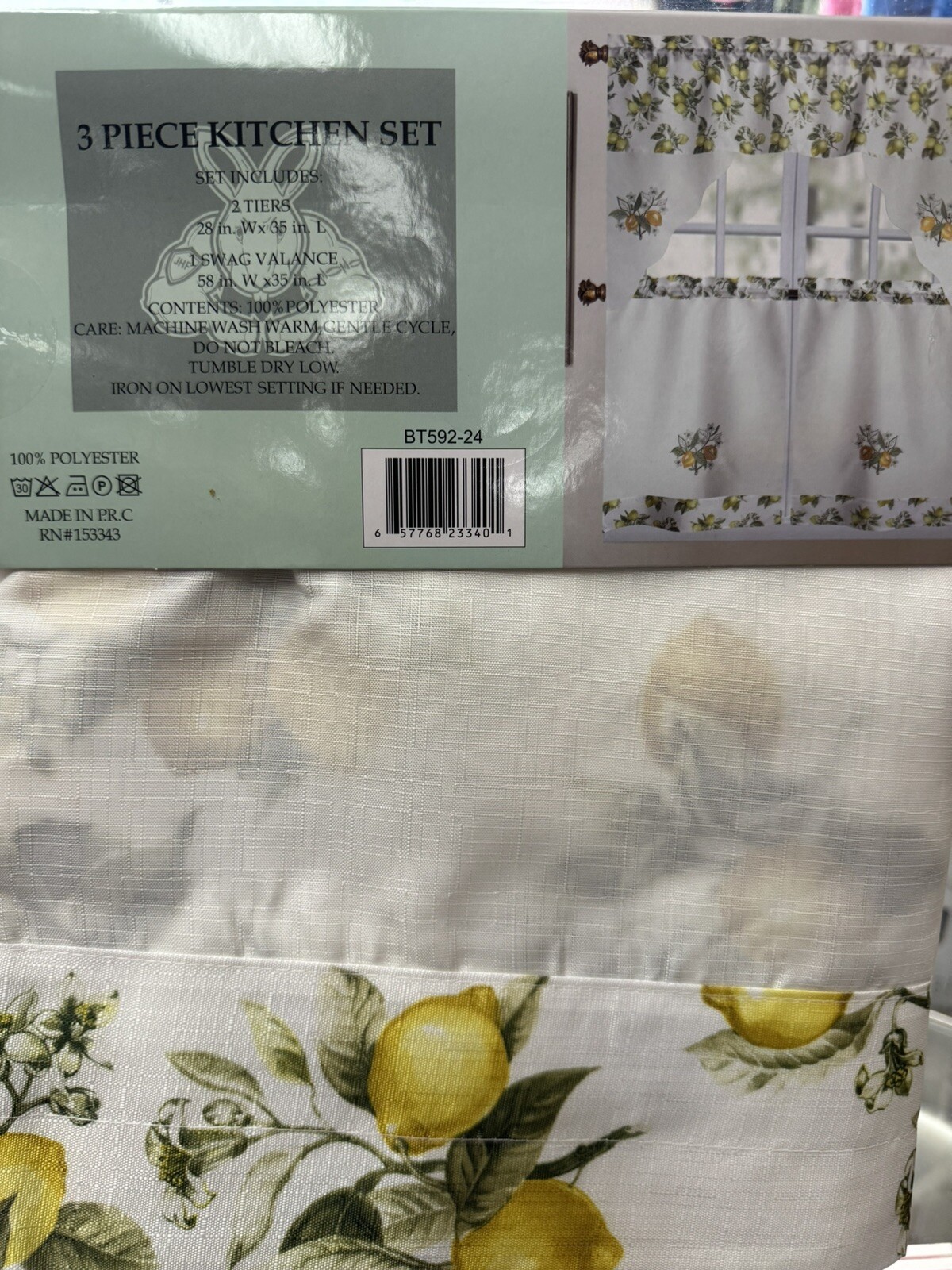 Kitchen Curtain Lemon