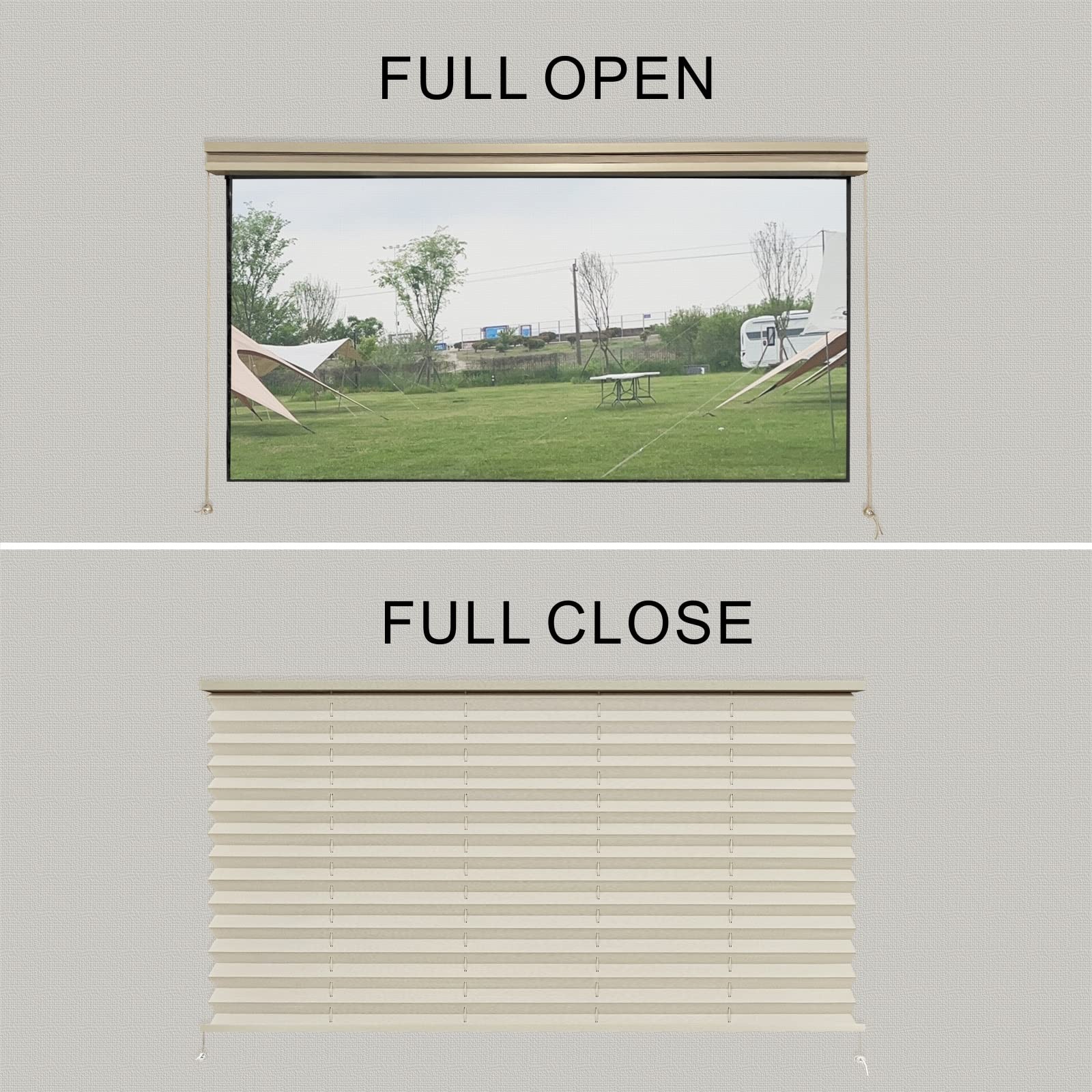 Dulepax RV Pleated Window Shade 32″ x 24″ Cappuccino Camper Motorhome