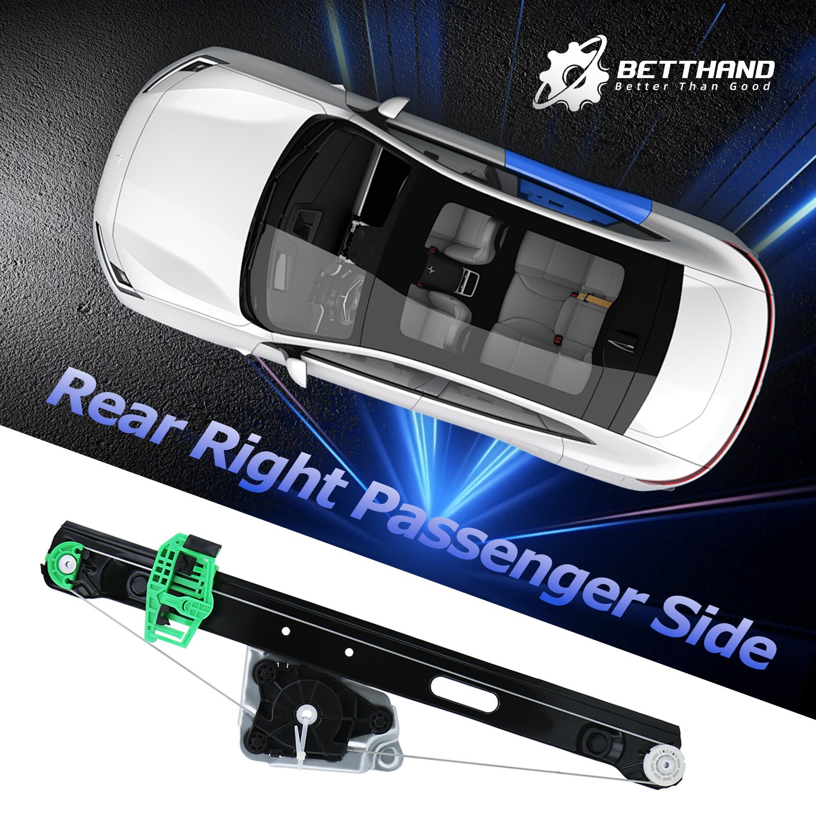 Power Window Regulator For BMW E90 323i 325i 2007-11 328i 330i 335i Rear Right