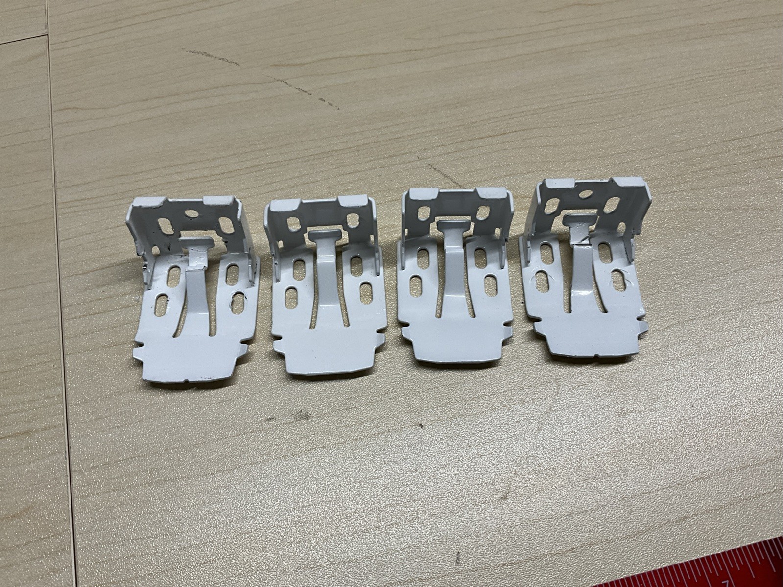4 Blind Brackets, White 1.25 X 2”