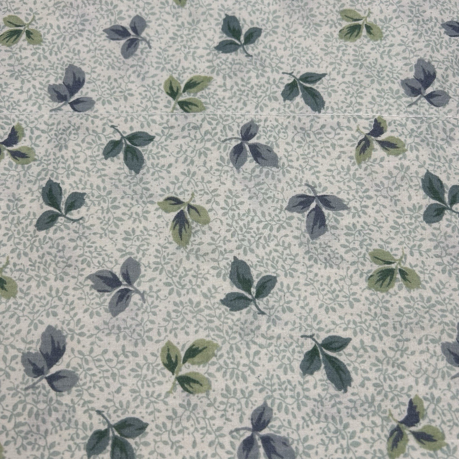 Laura Ashley Window Valance Pair (2) Rod 18″X83″ Floral Straight Gathered Blue