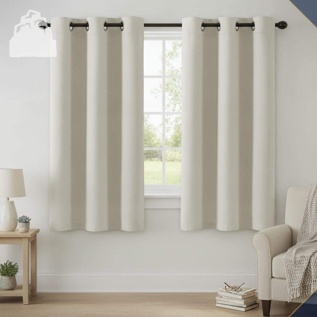 Blackout Curtains 63in Thermal Insulated Room Darkening Grommet Panels Pair