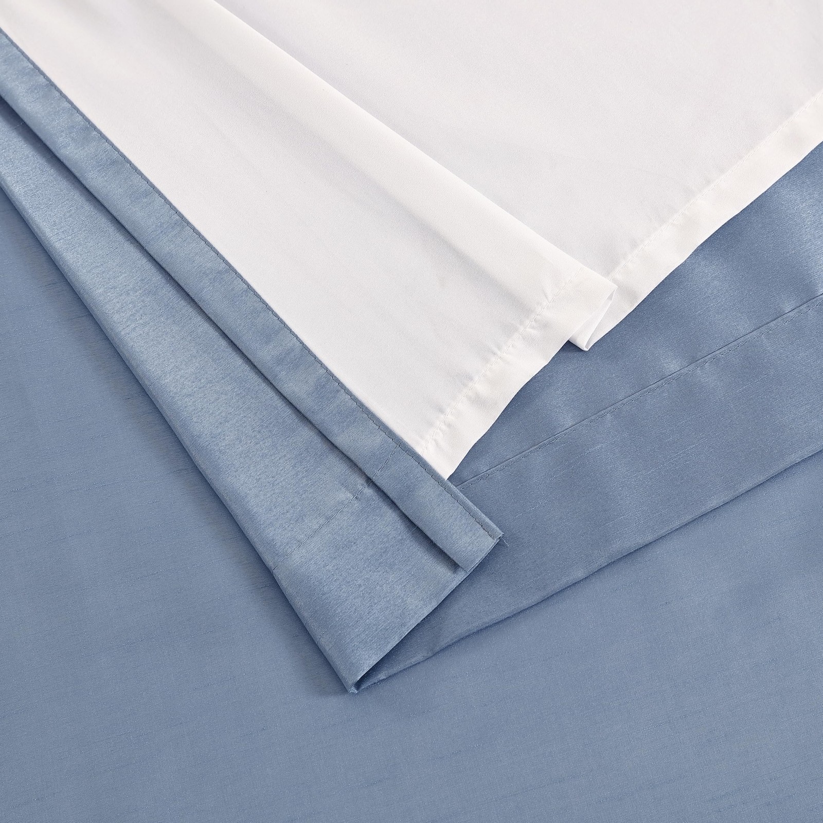 Hlc.Me Jefferson Faux Silk Semi Sheer Light Filtering Microfiber Lined Grommet
