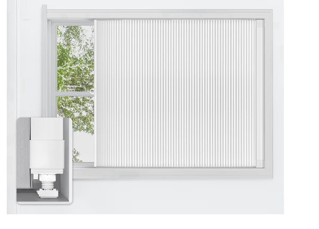 White Cellular Blinds Cordless Clampable Solid Pattern Modern Window Shade 33×48