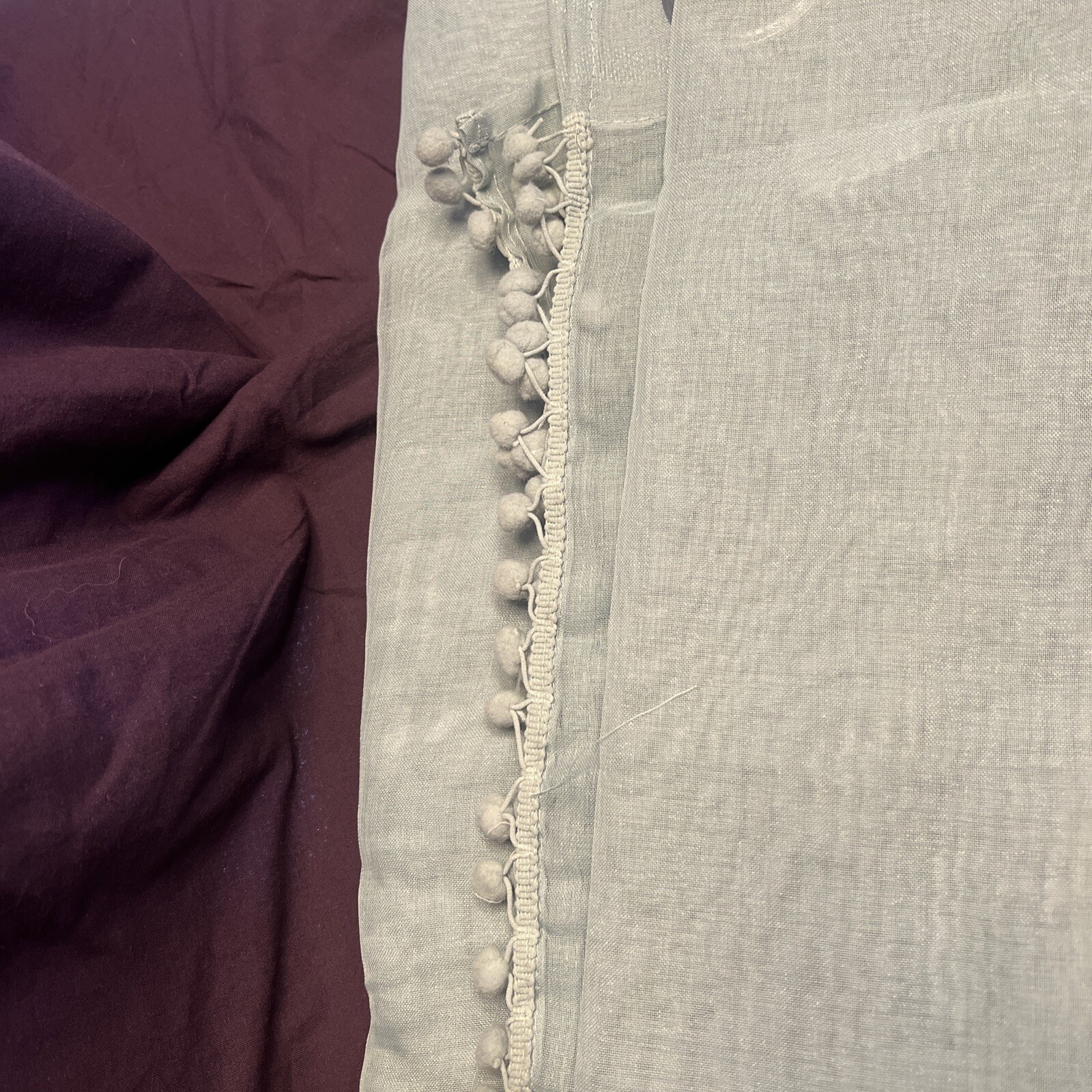 Two sheer curtain panels – 52″ x 95″