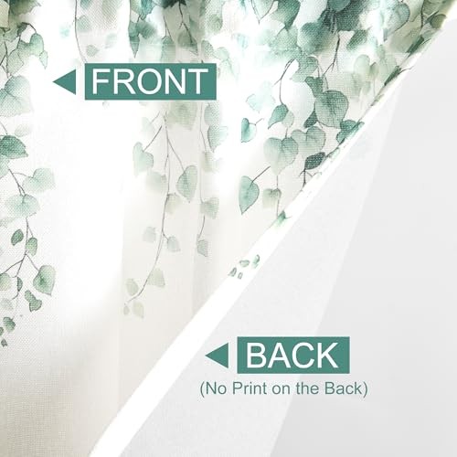 Window Valance for Kitchen Basement Semi 52″W x 18″L (Pack of 1) Green Vine