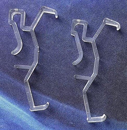 Valance Clips 20pcs 2.5inch Clear Plastic Hidden Retainer Holder Clip for Win…