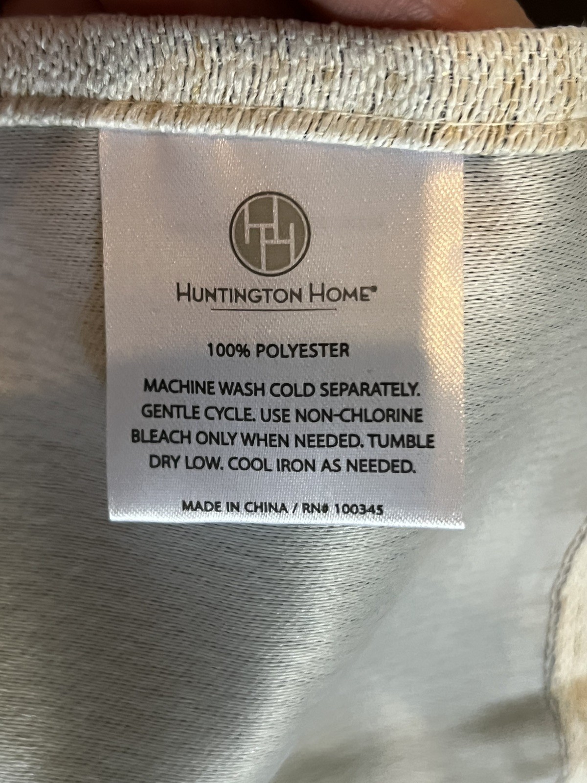 FOUR PANELS Huntington Home, Metallic Light Blocking Curtain,40 in x 84 in, Slv