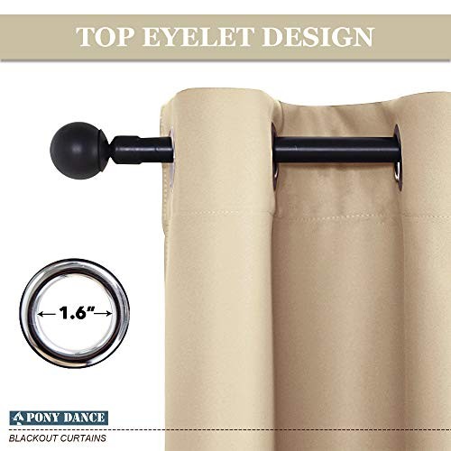 Beige Tie up Shade – Window Valance for 42″W x 45″L (Pack of 1) Biscotti Beige