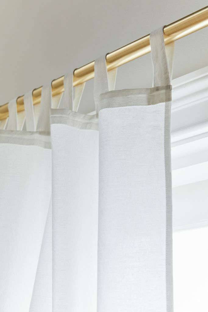 Amelia Window Panel Fabric Cotton Curtain Plain White Extra Wide Valances Indian