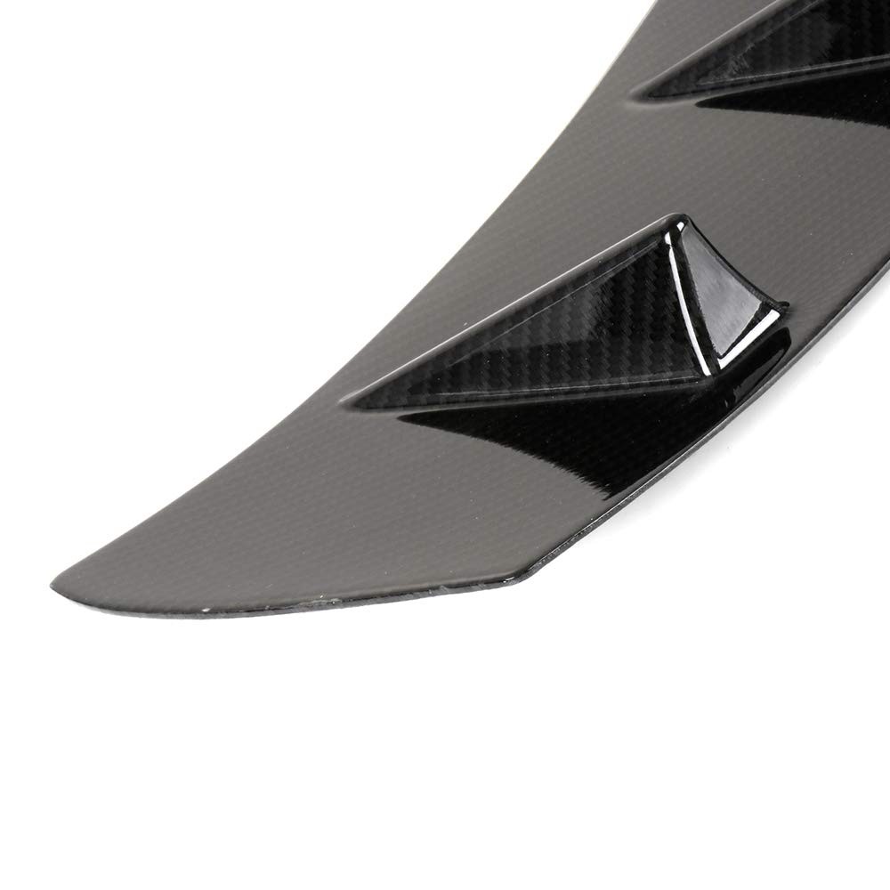 ABS Rear Roof Shark Fin Spoiler For 2016-2020 Honda Civic Sedan Glossy Carbon