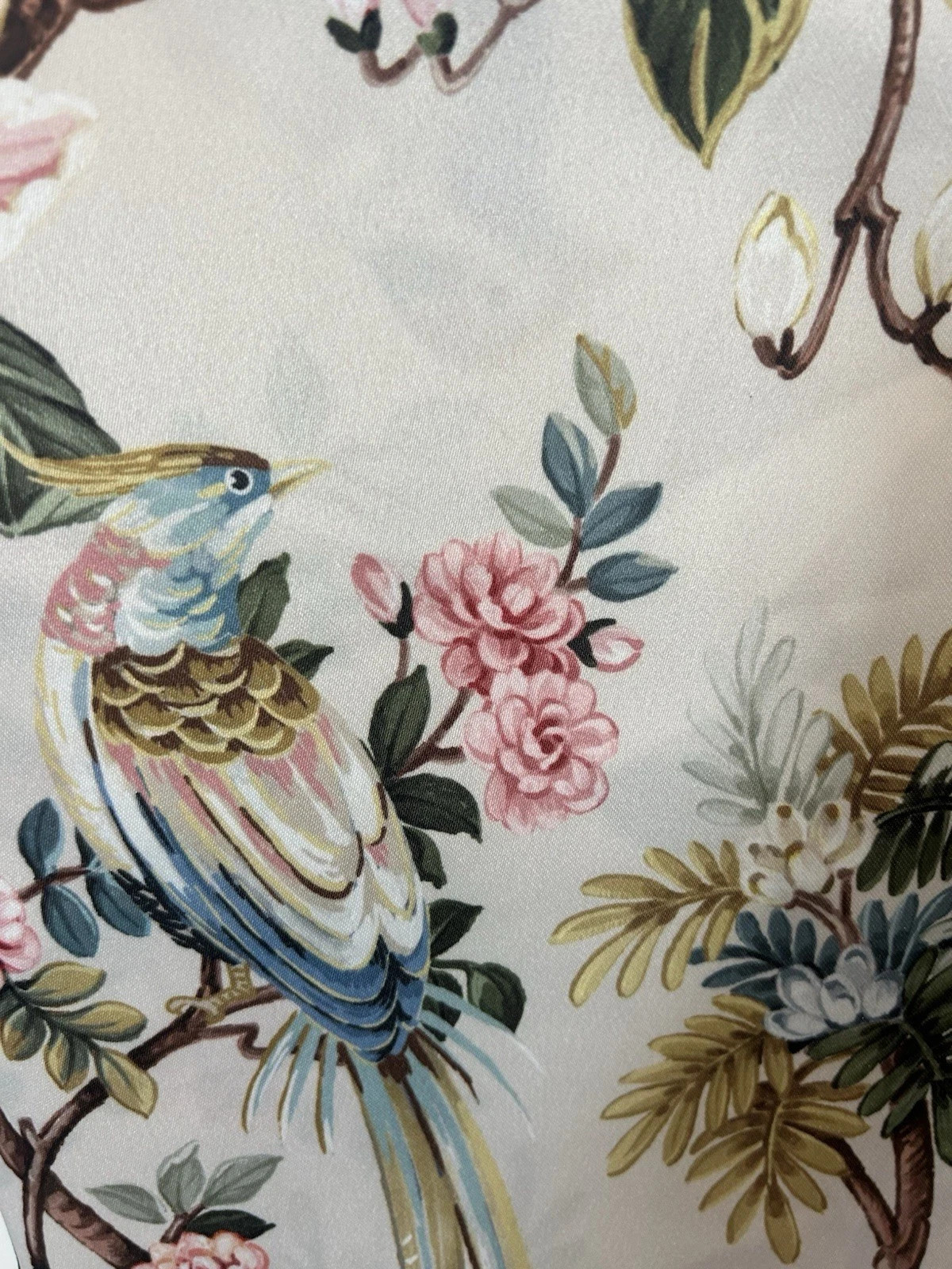 ENVOGUE Botanical Garden Floral Exotic Birds Set of 2 Curtain Panels 84” NEW