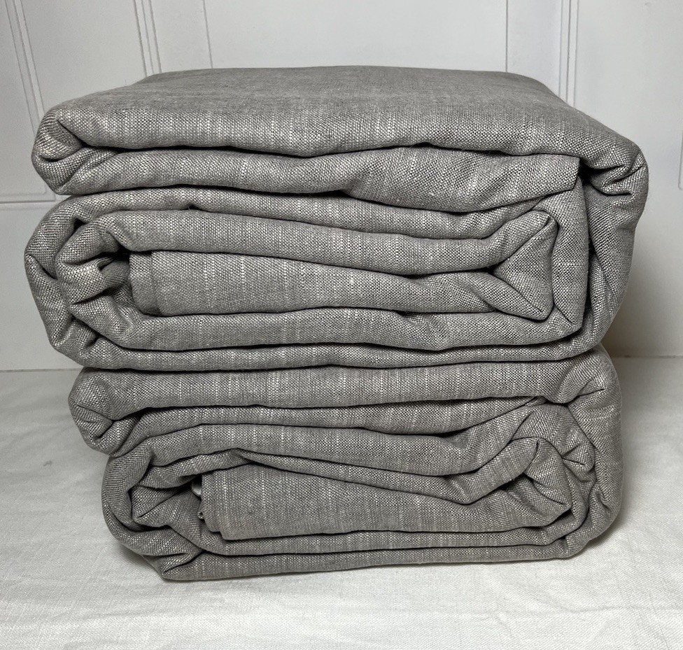 Pottery Barn Emery Linen Blackout Curtain 100″ W x 84″ L Flagstone Set Of 2