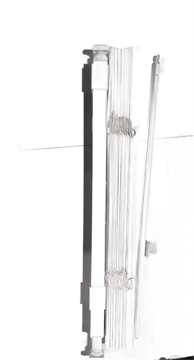 Cordless Mini Blind, 1″ Vinyl Slats, 21″ Wide X 64″ Long – White, Window Blinds