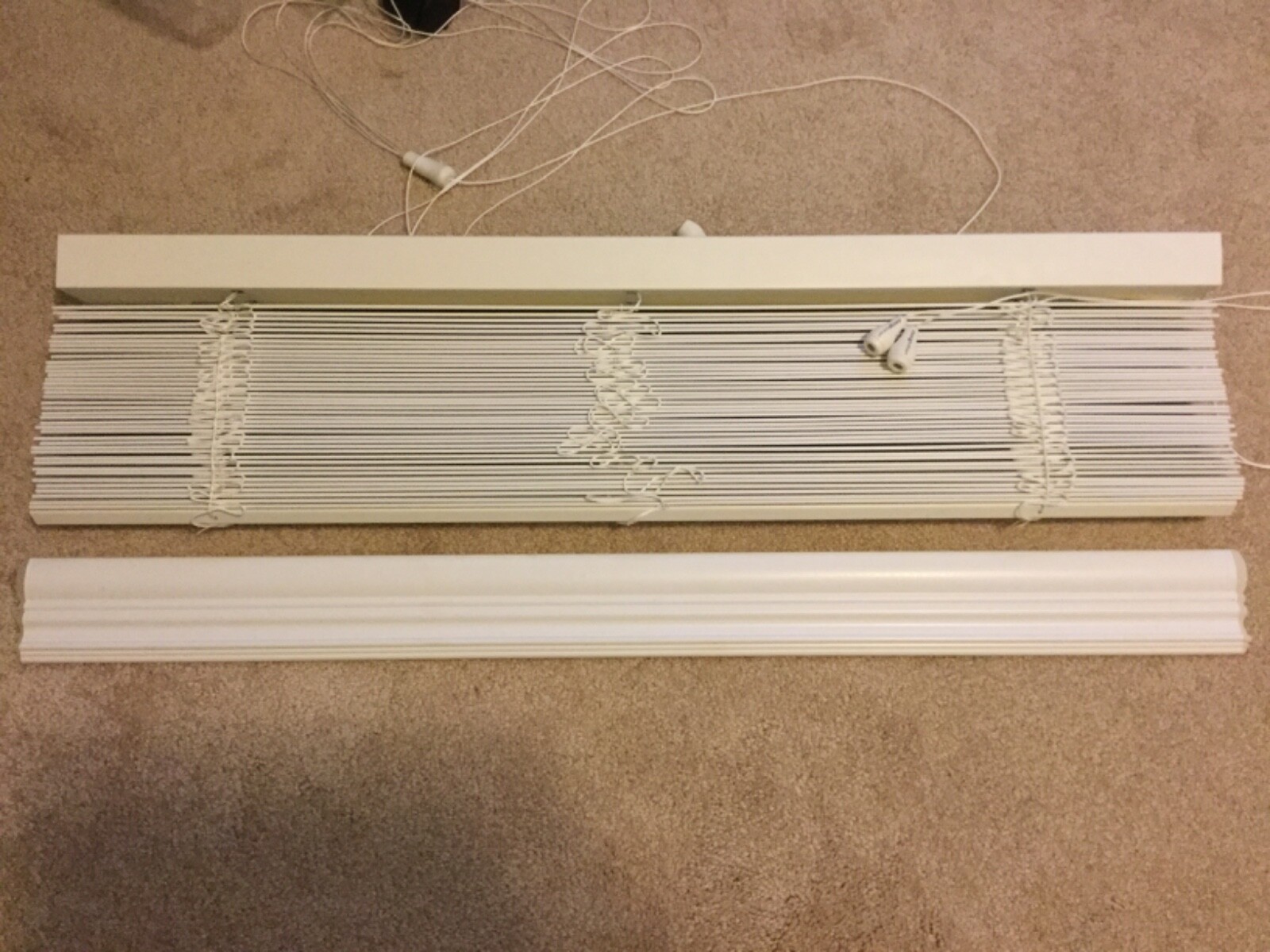 Design View 2” White Vertical Blind 34”x 70”(Used) 3 Available.