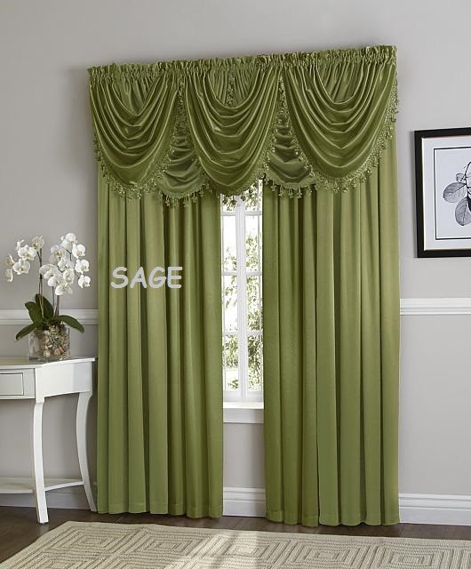 Hyatt Window Curtain & Valance Assorted Colors & Styles solid Colors NEW