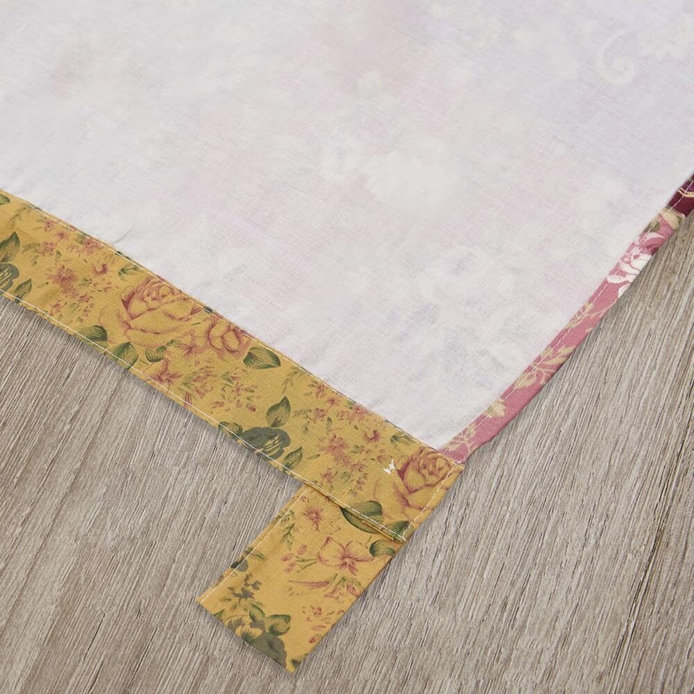 Antique Chic Authentic Patchwork Curtain Panel Set 84 X 84 Inches Includes Two