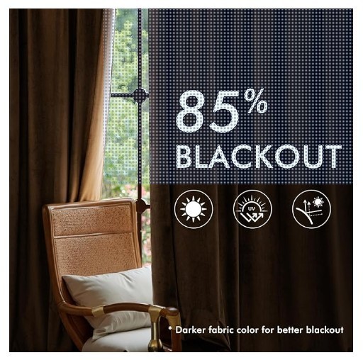 Luxury Velvet Blackout Curtains 40″ x 90″ Gold Brown Pleated LOT OF 10 PACKS!