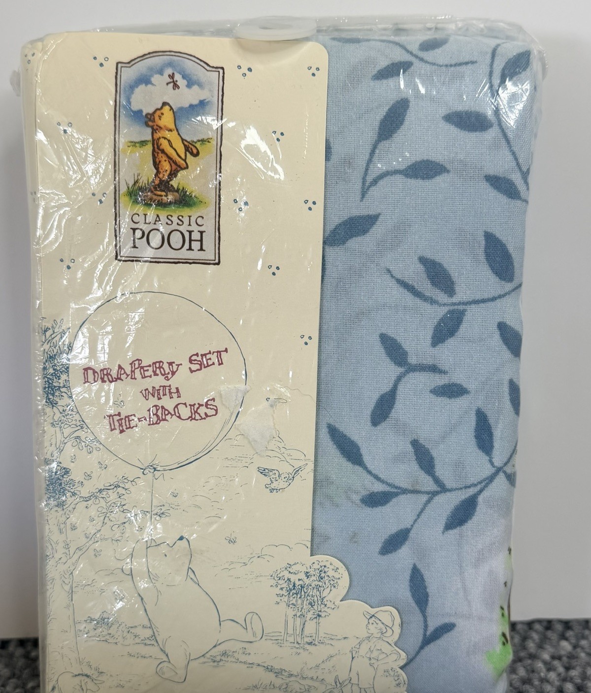 Vintage Classic Winnie The Pooh Country Days Curtain Set 80×63 NIP Disney Sealed