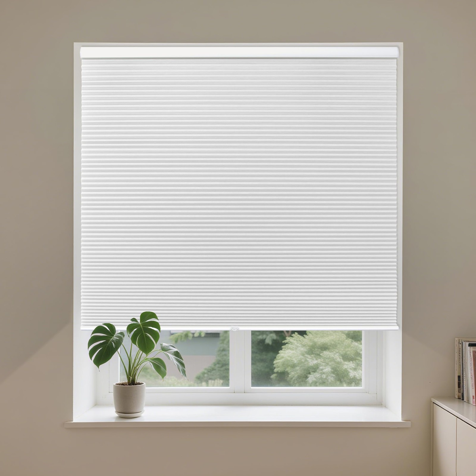 Allesin Cordless Blackout Cellular Shades Honeycomb Blinds For Windows Thermal