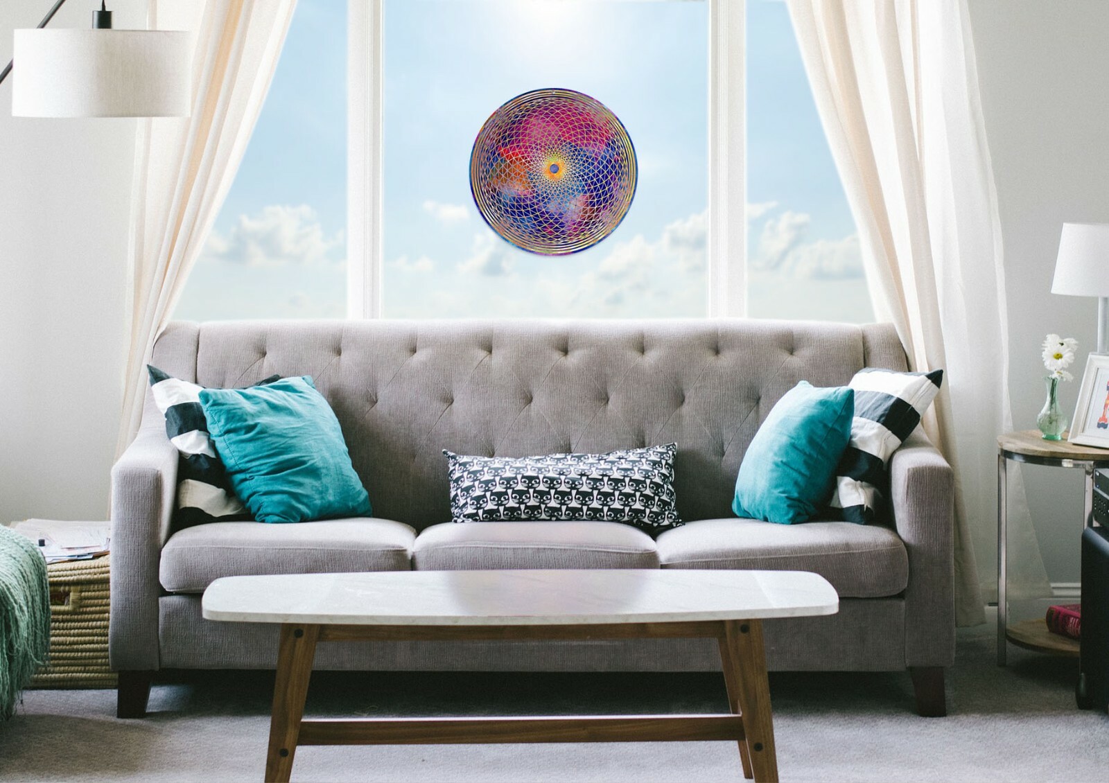 Suncatcher Crown Chakra Window Picture Hanger Gift Idea Christmas