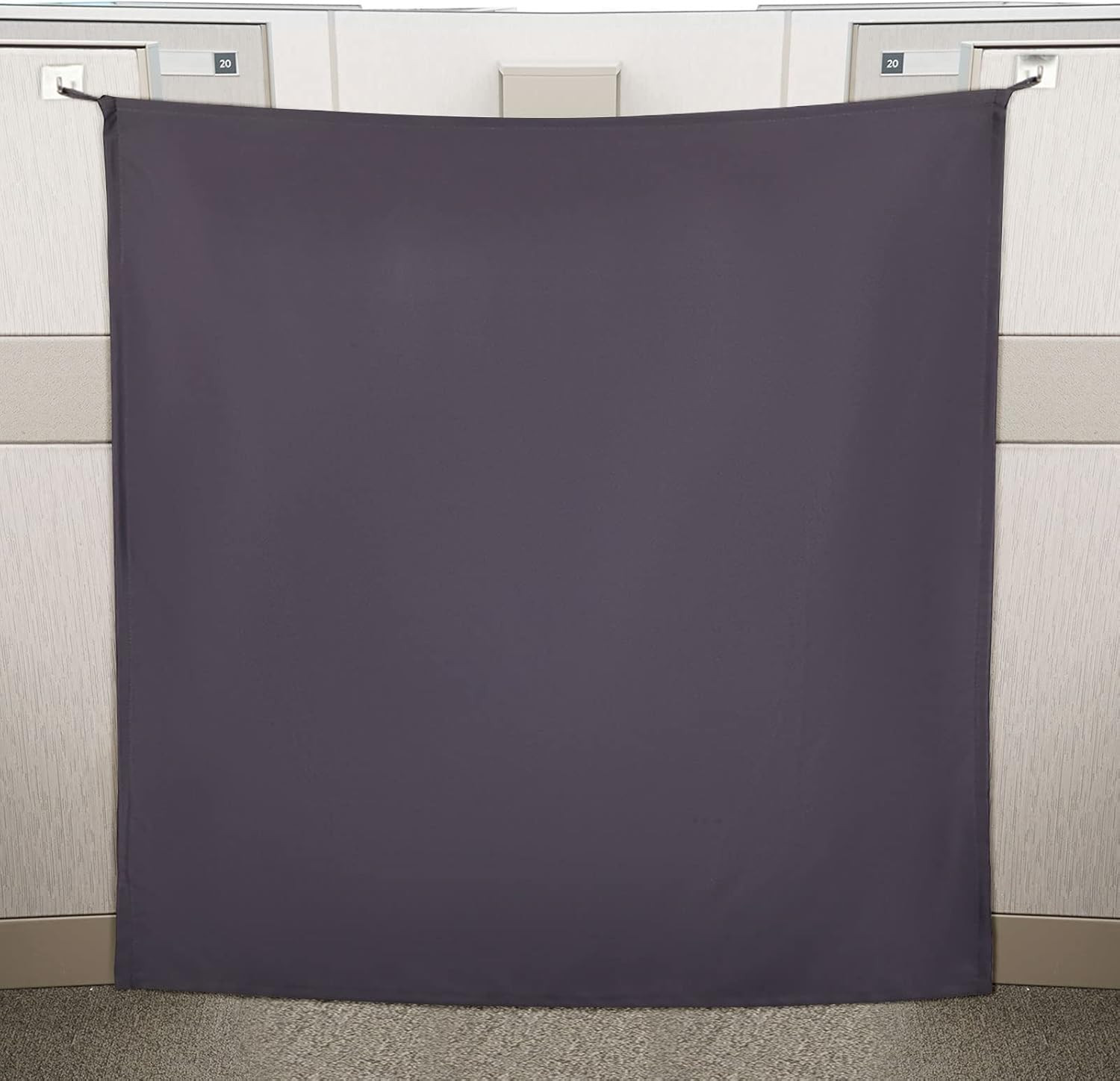40 x 48 Inch Office Cubicle Curtain with Stainless Steel Self Adhesive Hook P…