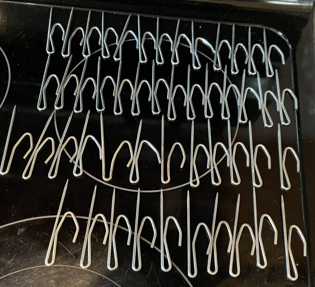 49 VTG Bali Long Pin On Hooks For Draperies 2 1/2 inches 2.7″ Curtains