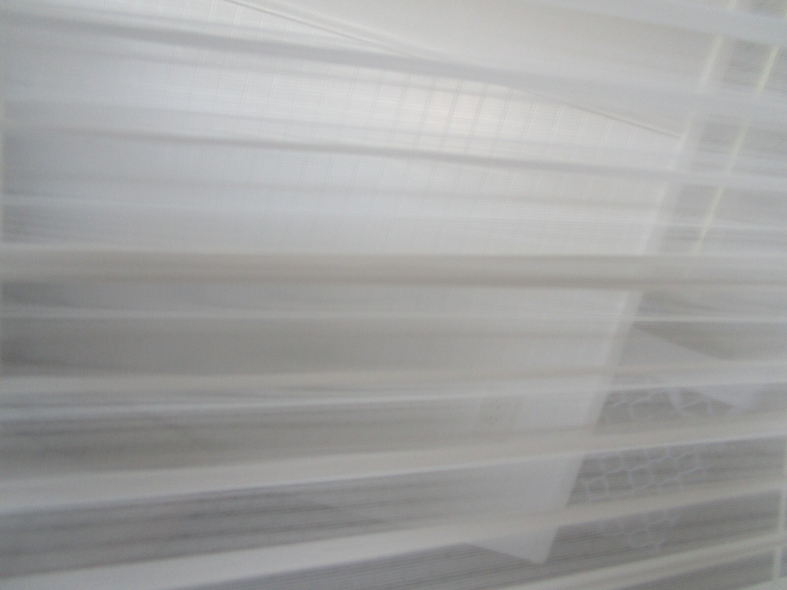 Cordless Pleated 1/2 Sheer 1/2 Solid Shade Blind Window Shade White 19″ x 64″