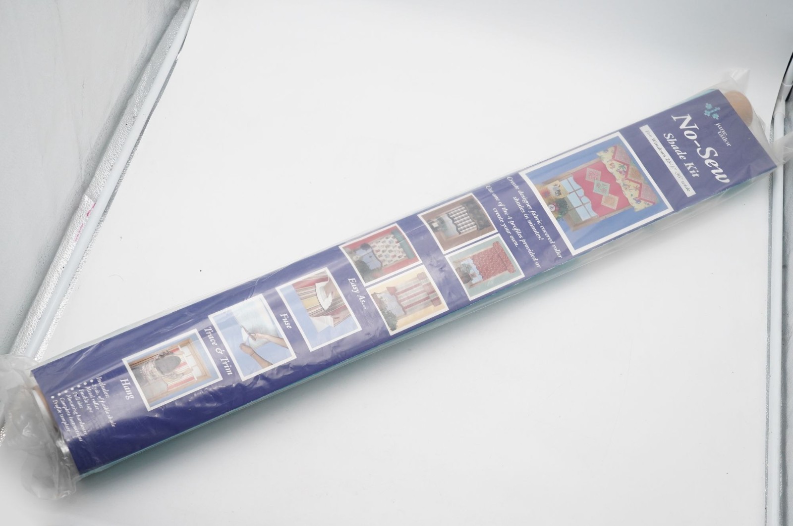 June Tailor No-Sew Shade Kit for Windows 26.5″-36″ Wide DIY Fabric Roller Shades
