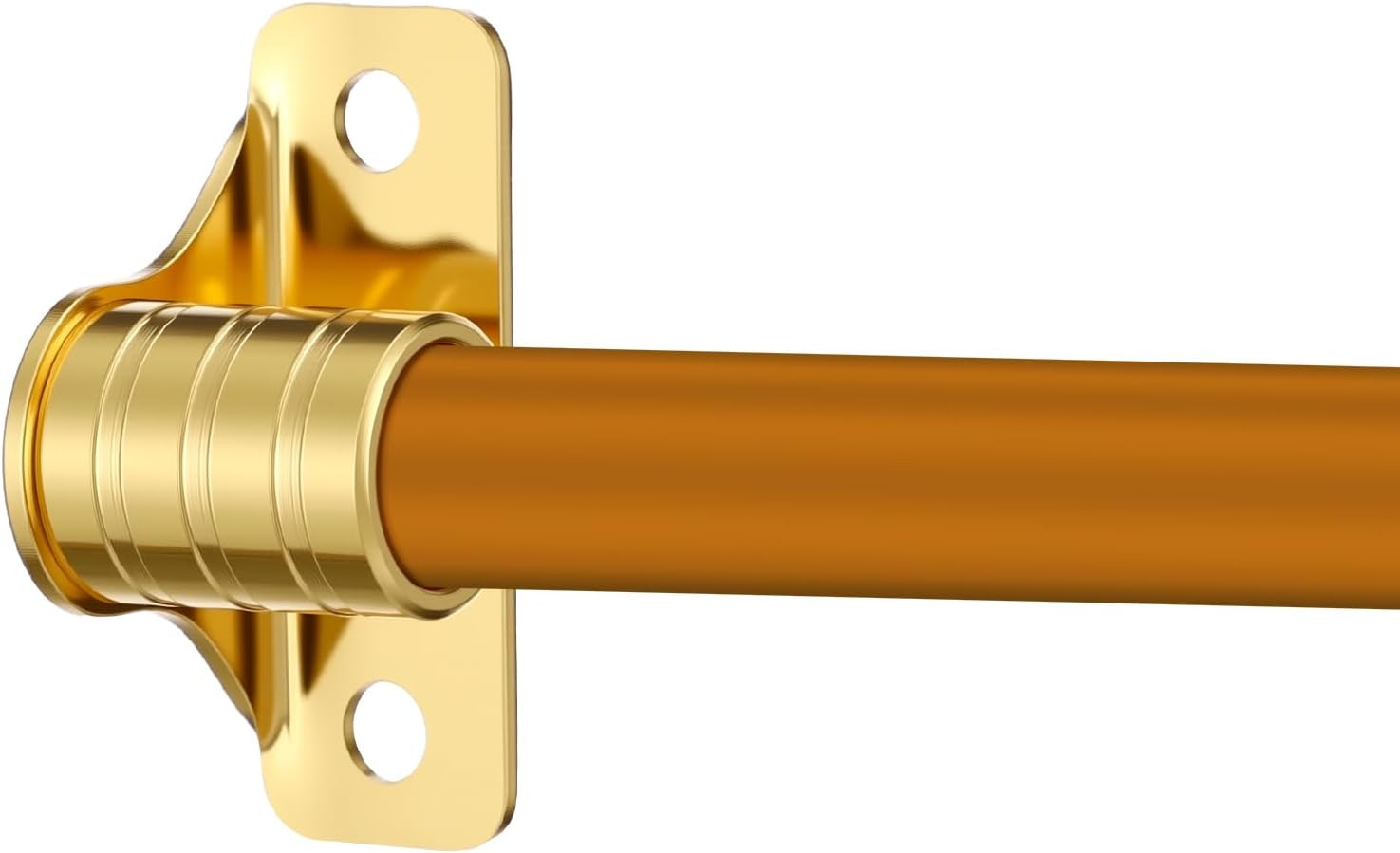 4 Pcs outside Mount Curtain Rod Bracket 3/8″ Brass Bracket Set for 3/8″ Rodding
