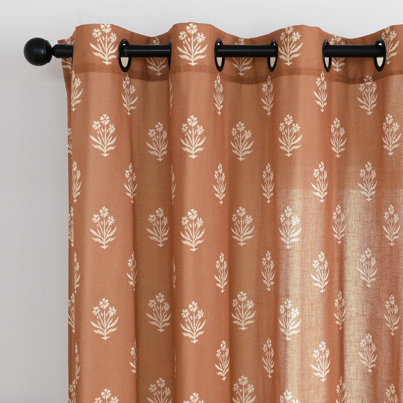 Boho Curtains 84 Inch Length 2 Panels Set for Bedroom,Vintage Floral Rustic B…