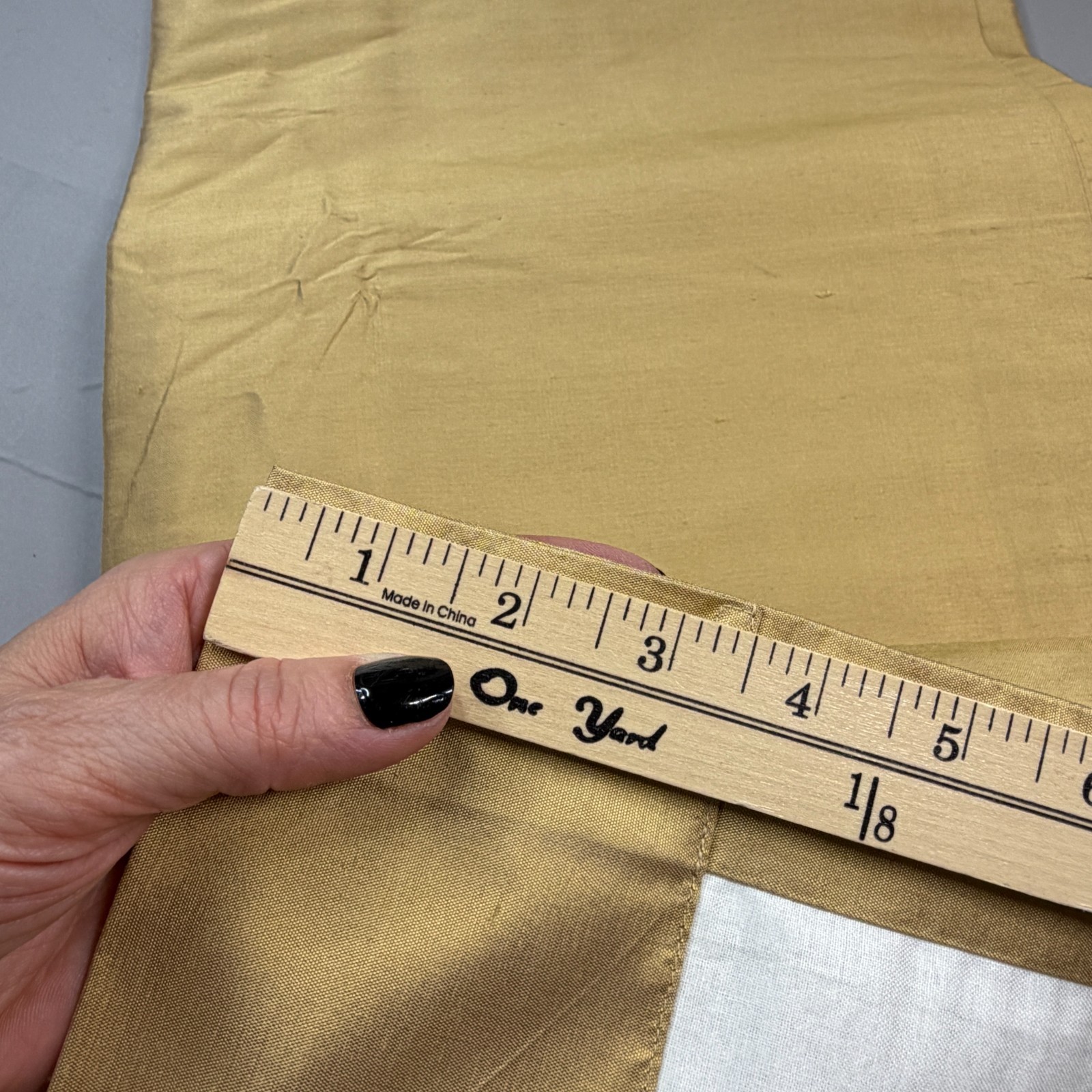 Restoration Hardware 100% Thai Silk Panels 50 X 96 in Gold