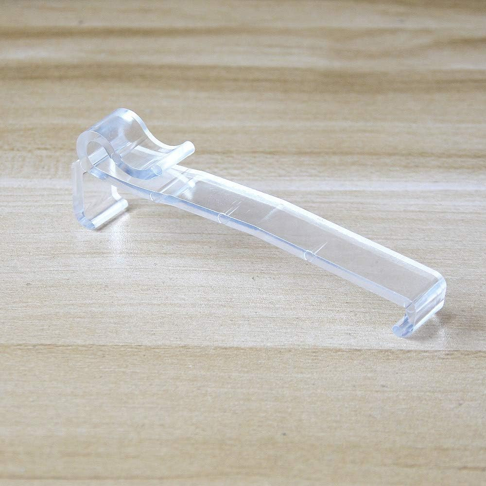 Valance Clips 6pcs 3-1/4” Window Blinds Hidden Clip Clear Plastic for Horizonta