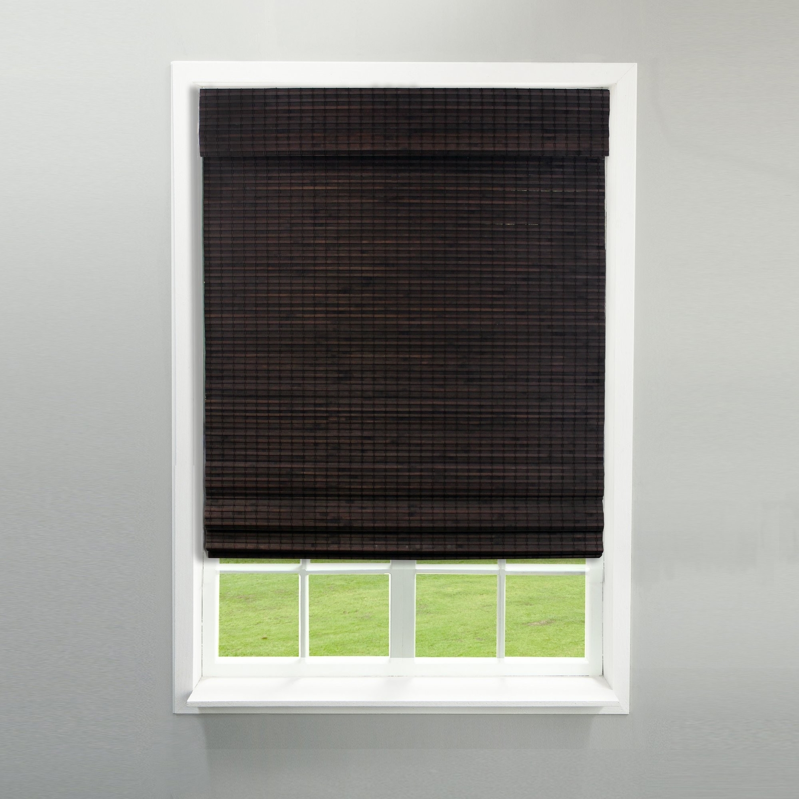 Radiance Cordless Bamboo Roman Shades for Windows – Flatweave Bamboo Blinds f…