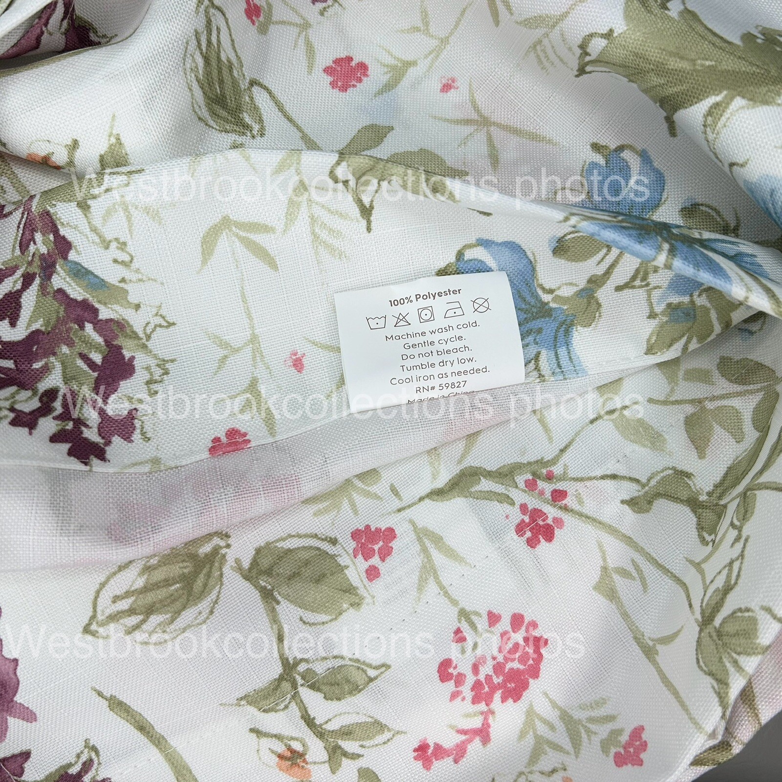 Laura Ashley WILD MEADOW SIENNA Window Curtain Set 2 Panels Floral Garden 38×96