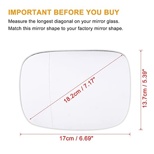 Car Rearview – Left Driver – Right Passenger – Heated Mirror Glass – Glass
