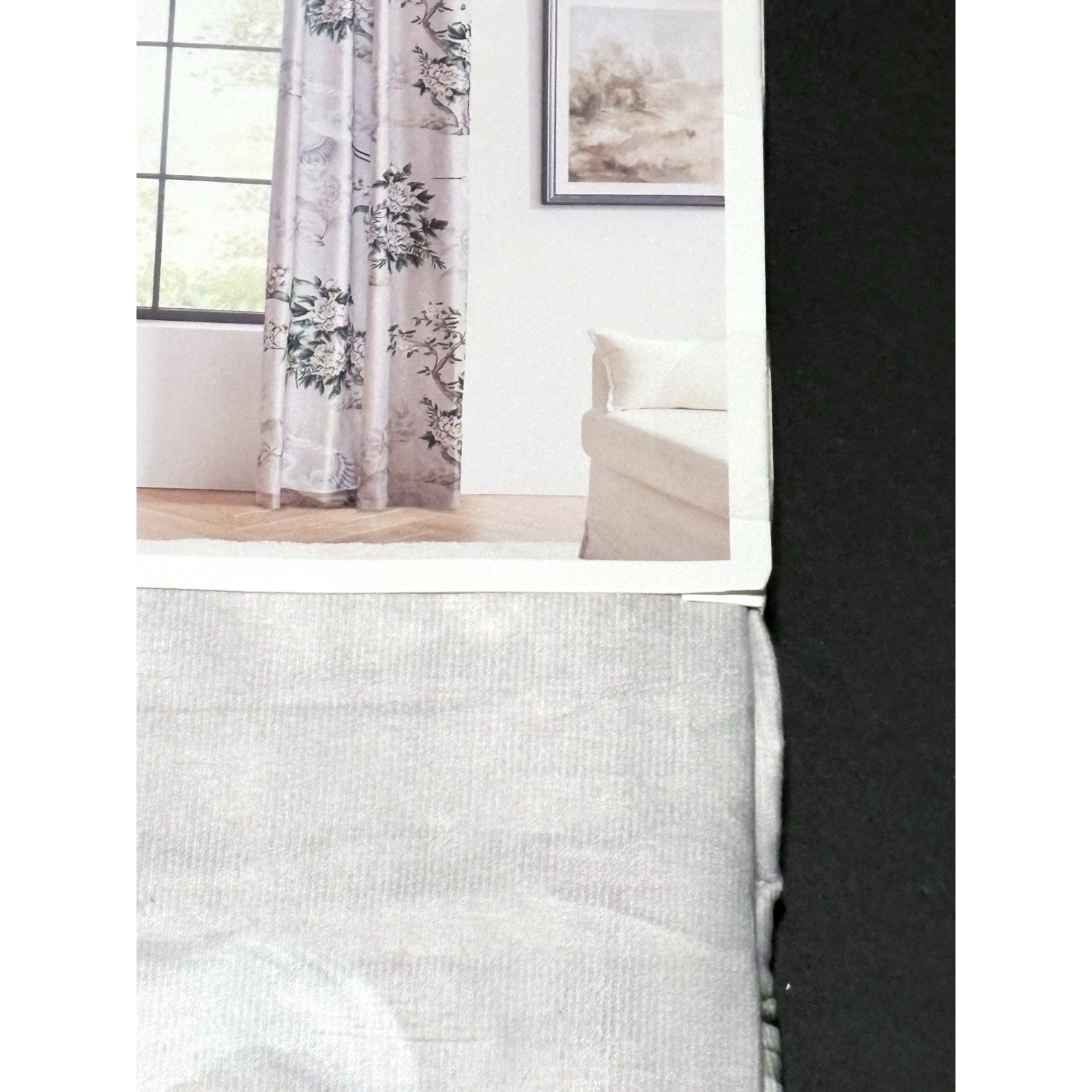 Callisto Home Heron Bird Window Curtains Panels 38 X 96” Set Of 4 Panels Blush